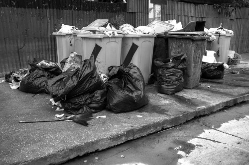 Residents sorting recyclables in Chiswick