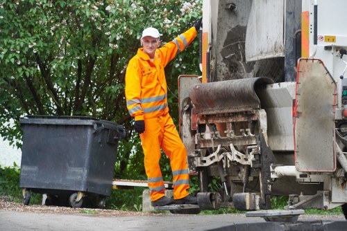 Happy customer with their skip hire service in Chiswick